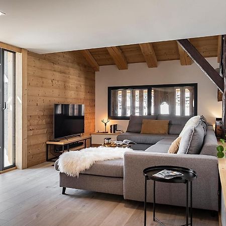 Spacieux Duplex Avec Vue La Clusaz Exteriér fotografie