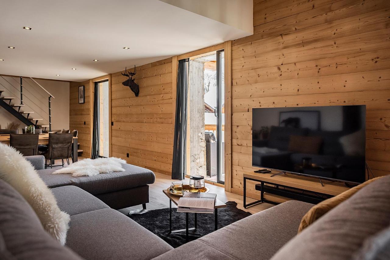 Spacieux Duplex Avec Vue La Clusaz Exteriér fotografie