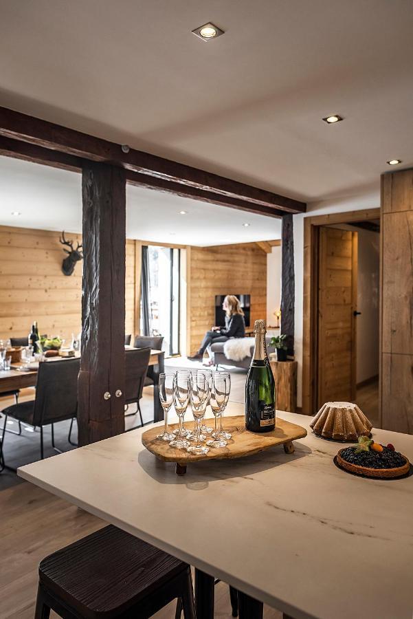 Spacieux Duplex Avec Vue La Clusaz Exteriér fotografie